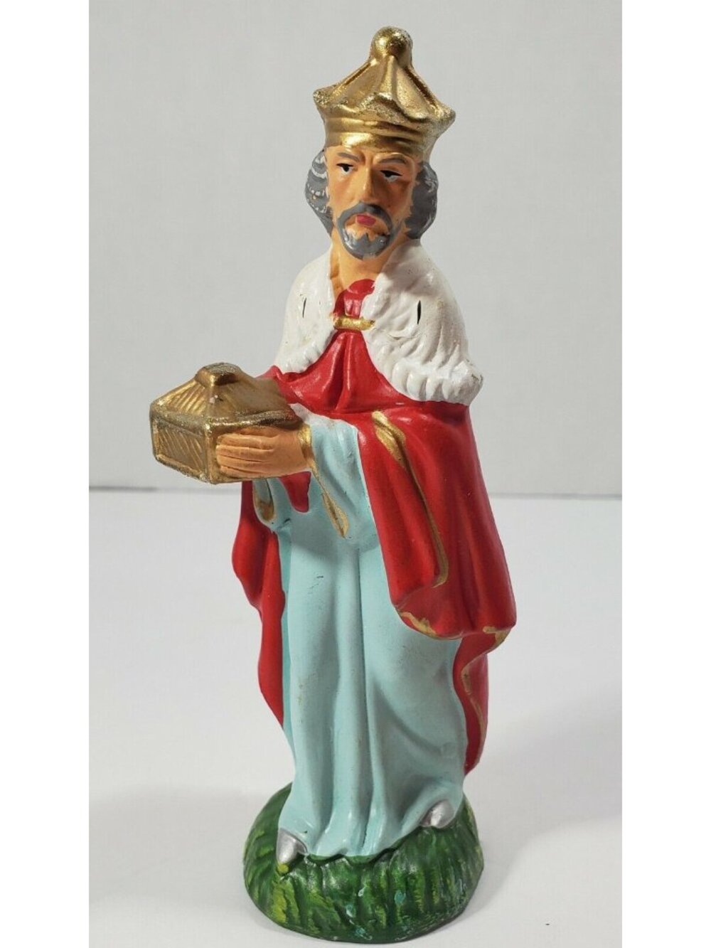 Vintage Paper Mache Standing Wiseman figure Christmas nativity Japan 5 1/4"
